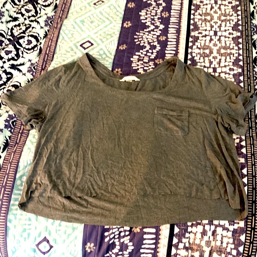 Soma Grey Tee Shirt Cropped super soft